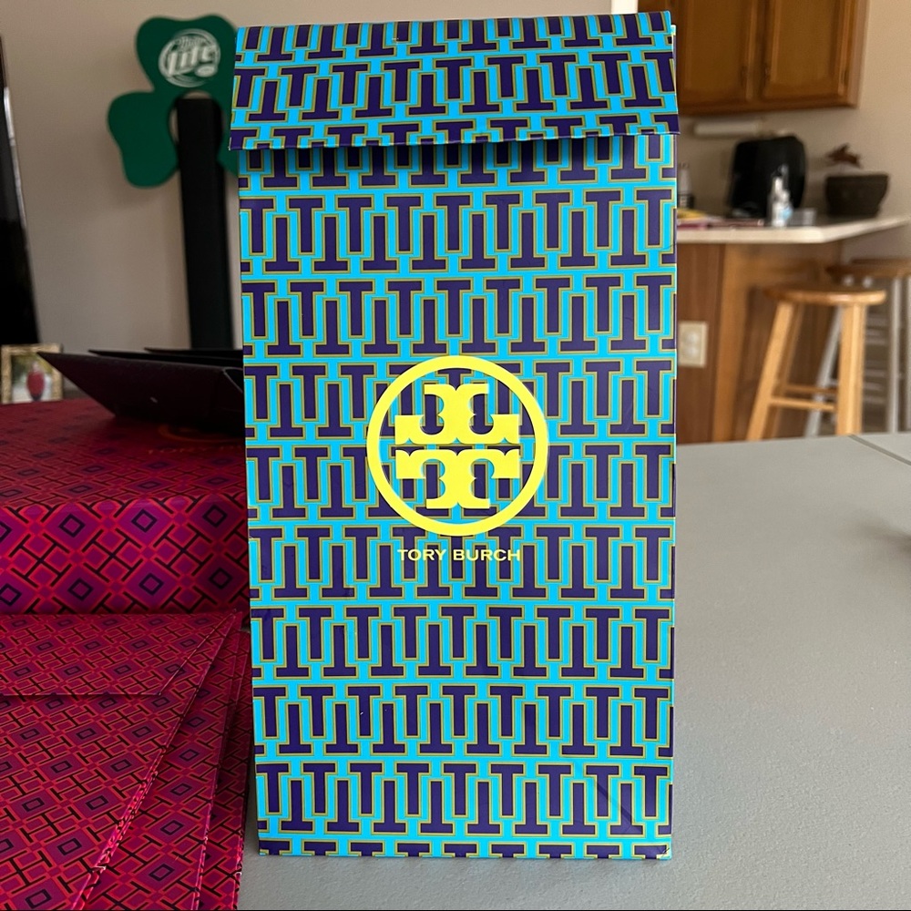 Tall Tory Burch gift bag
